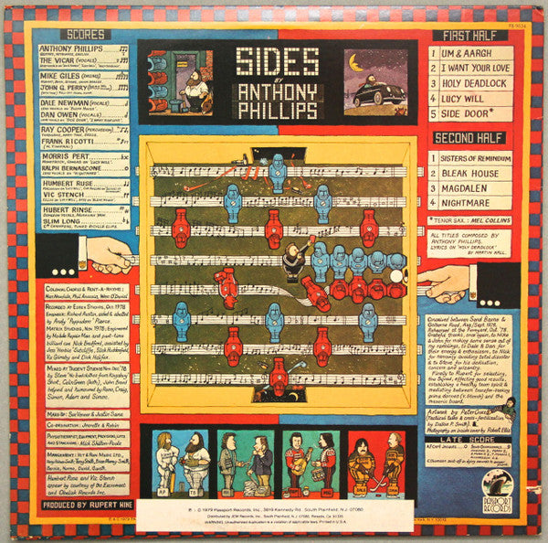Anthony Phillips - Sides - Mint- LP Record 1979 Passport USA Vinyl - Prog Rock / Art Rock - Shuga Records