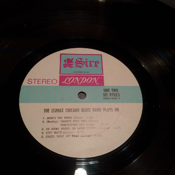 The Climax Blues Band - Plays On - VG+ LP Record 1969 Sire London USA Original Vinyl - Classic Rock / Blues Rock - Shuga Records