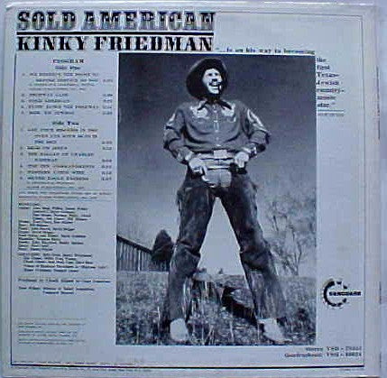 Kinky Friedman - Sold American (1973) - VG+ LP Record 1978 Vanguard USA Vinyl - Country
