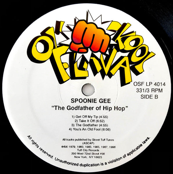 Spoonie Gee - Godfather Of Hip Hop - VG+ LP Record 1996 Ol' Skool Flava USA Vinyl - Hip Hop / Conscious - Shuga Records