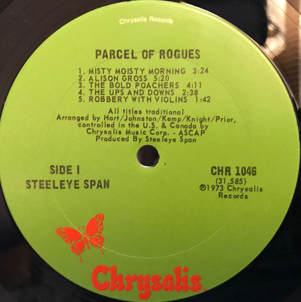 Steeleye Span - Parcel Of Rogues - VG+ LP Record 1973 Chrysalis USA Vinyl - Rock / Folk Rock - Shuga Records