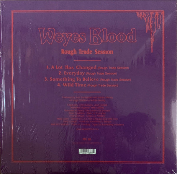 Signed Autographed - Weyes Blood - Rough Trade Session - New LP Record 2019 Sub Pop UK Rough Trade Exclusive - Indie Rock / Art Rock / Folk Rock