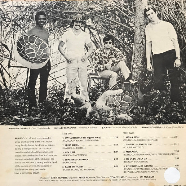 Shango - Shango - VG+ LP Record 1969 A&M USA Original Vinyl - Pop Rock / Latin Rock - Shuga Records