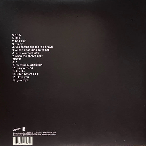 Billie Eilish - When We All Fall Asleep, Where Do We Go? - New LP Record 2019 Darkroom Target Exclusive Glow In The Dark Vinyl - Indie Pop - Shuga Records