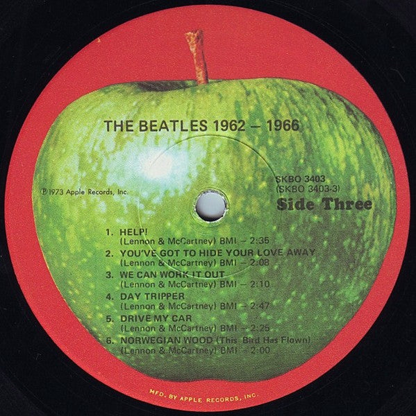 The Beatles - 1962-1966 - VG 2 LP Record 1976 Apple USA Original Vinyl - Rock & Roll / Pop Rock - Shuga Records