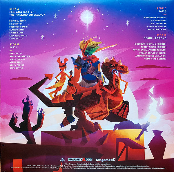 Josh Mancell - Jak And Daxter - Mint- 2 LP Record 2020 Fangamer Naughty Dog USA Yellow Marble & Orange Marble Vinyl - Soundtrack / Video Game Music - Shuga Records