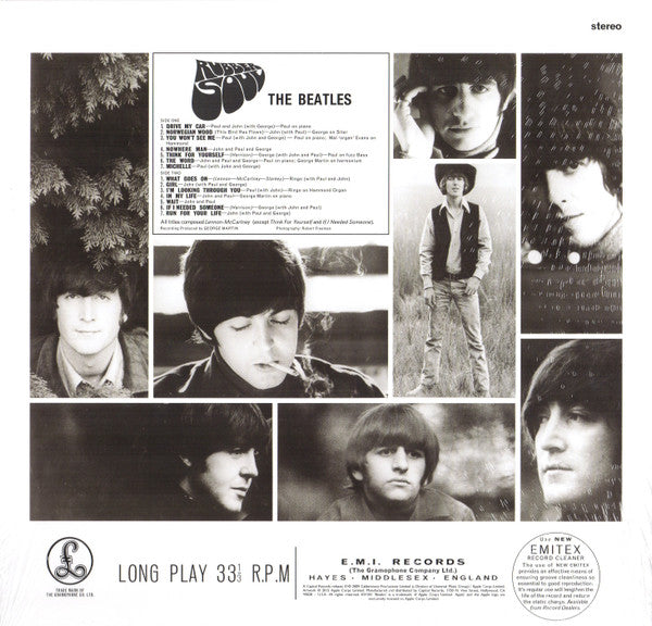 The Beatles - Rubber Soul (1965) - Mint- LP Record 2018 Parlophone Stereo 180 gram Vinyl - Pop Rock / Rock & Roll / Beat - Shuga Records