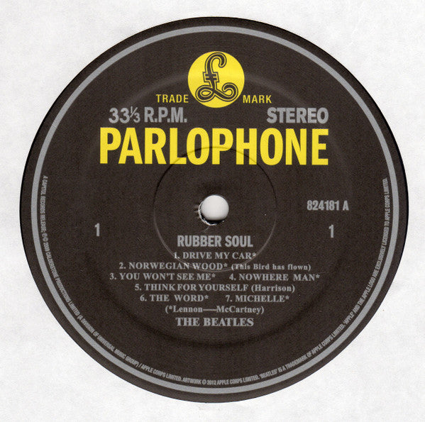 The Beatles - Rubber Soul (1965) - Mint- LP Record 2018 Parlophone Stereo 180 gram Vinyl - Pop Rock / Rock & Roll / Beat - Shuga Records