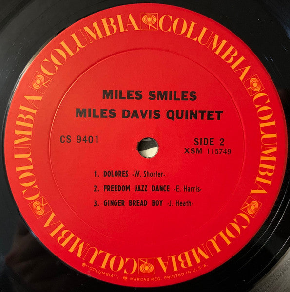 Miles Davis Quintet - Miles Smiles (1966) - VG+ LP Record 1971 Columbia USA Vinyl - Jazz / Hard Bop / Modal - Shuga Records