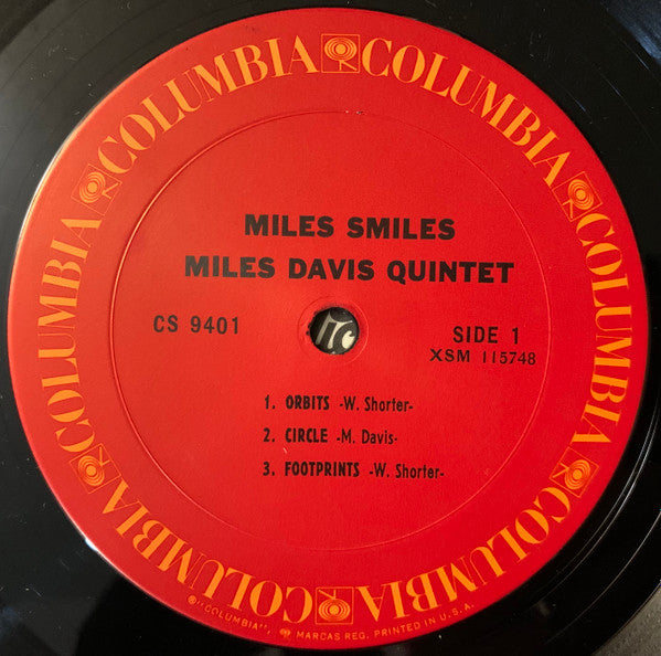 Miles Davis Quintet - Miles Smiles (1966) - VG+ LP Record 1971 Columbia USA Vinyl - Jazz / Hard Bop / Modal - Shuga Records