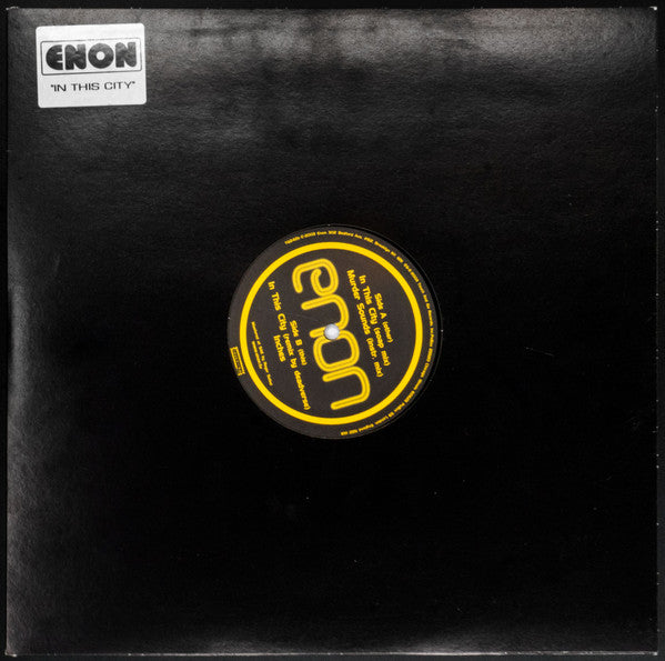 Enon - In This City - VG+ 12" Single Record 2003 Touch And Go USA Vinyl - Synth-pop / - Shuga Records