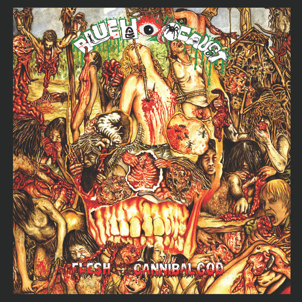 Blue Holocaust - Flesh For The Cannibal God - New LP Record 2019 Septic Aroma Of Reeking Stench Greece Vinyl, 2x Inserts & Sticker - Goregrind - Shuga Records