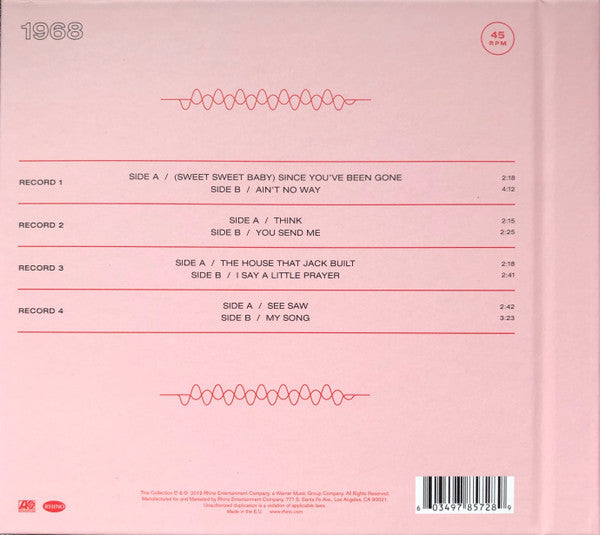 Aretha Franklin - The Atlantic Singles (1968) - New 4 x 7" Single Box Set Record Store Day Black Friday 2019 Atlantic Rhino RSD Exclusive Release Vinyl - Soul / Funk - Shuga Records