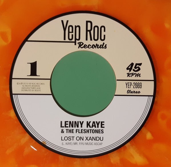 Lenny Kaye And The Fleshtones - Lost On Xandu - New 7" Single Record Store Day Black Friday 2019 Yep Roc RSD Cloudy Orange Vinyl - Rock & Roll / Garage Rock - Shuga Records