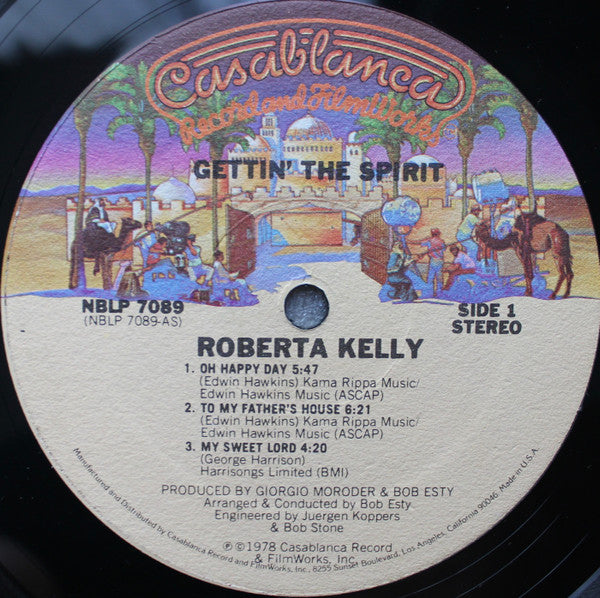 Roberta Kelly – Gettin' The Spirit - VG+ LP Record 1978 Casablanca USA Vinyl - Disco / Gospel / Soul - Shuga Records