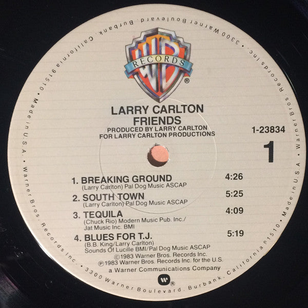 Larry Carlton - Friends - Mint- LP Record 1983 Warner USA Vinyl - Jazz / Fusion / Jazz-Rock - Shuga Records