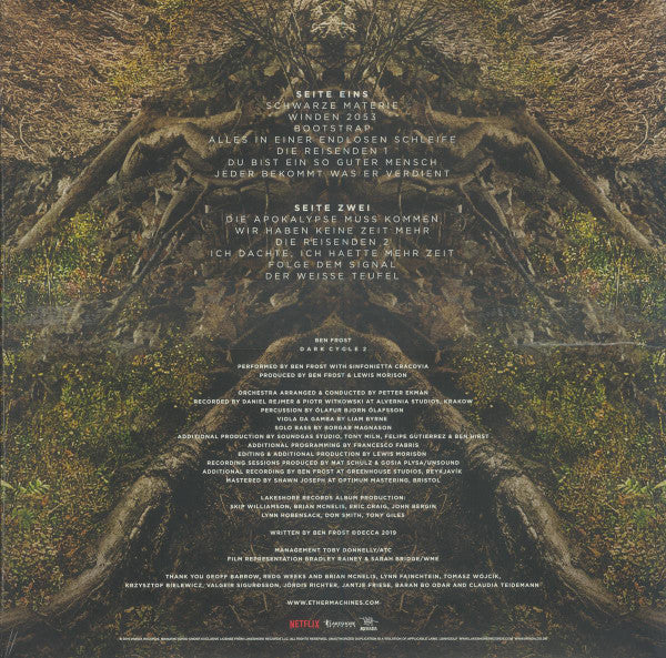 Ben Frost - Dark: Cycle 2 (Original Music From The Netflix Series) - Mint- LP Record 2019 Lakeshore Invada Clear Vinyl & poster - Score / Soundtrack - Shuga Records