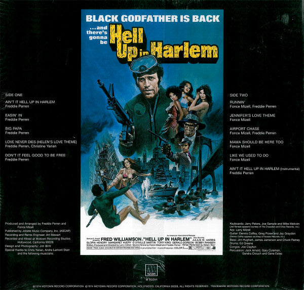 Edwin Starr - Hell Up In Harlem (Original Motion Picture 1974) - VG+ LP Record 2004 Motown USA Vinyl - Soundtrack / Funk - Shuga Records