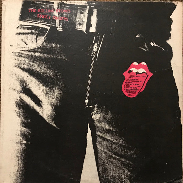 The Rolling Stones - Sticky Fingers - VG LP Record 1971 ATCO Philippines RARE Vinyl & Andy Warhol Cover Art - Classic Rock - Shuga Records