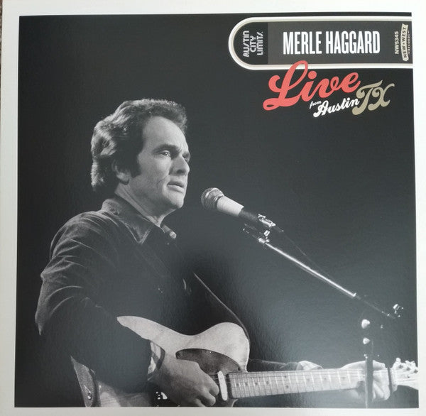 Merle Haggard - Live From Austin TX (1978) - VG+ LP Record 2019 New West USA Black Vinyl - Country - Shuga Records