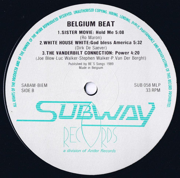 Various - Belgian Beat - 1st Six-Pack - Mint- LP Record 1989 Subway Belgium Vinyl - Electronic / New Beat / Hard Beat - Shuga Records