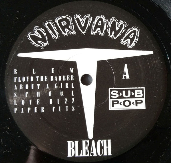 Nirvana - Bleach (1989) - VG+ LP Record 2000 Sub Pop USA Vinyl - Grunge / Rock - Shuga Records