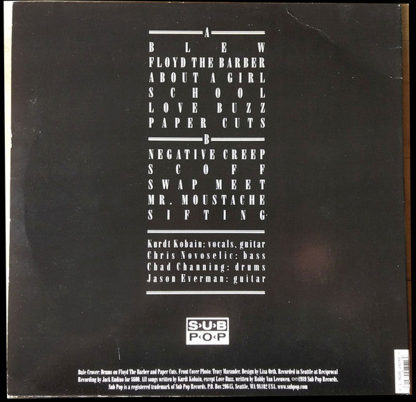 Nirvana - Bleach (1989) - VG+ LP Record 2000 Sub Pop USA Vinyl - Grunge / Rock - Shuga Records
