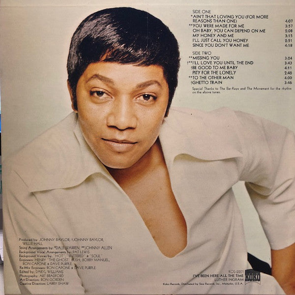 Luther Ingram - I've Been Here All The Time - VG+ LP Record 1972 KoKo USA Original Vinyl - Soul / Funk - Shuga Records