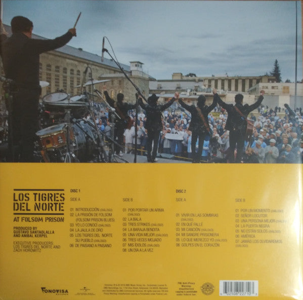 Los Tigres Del Norte - At Folsom Prison - Mint- 2 LP Record 2019 FonoVisa Black Vinyl Original RARE - Latin / Norteño - Shuga Records