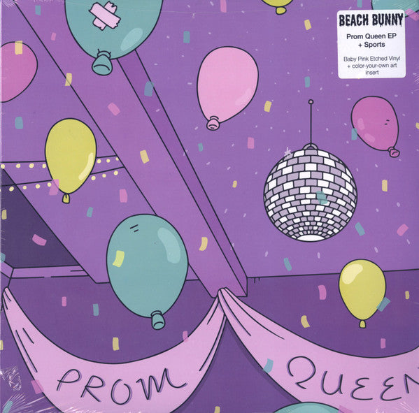 Beach Bunny - Prom Queen + Sports EP (2018) - New LP Record 2020 Mom + Pop Baby Pink Vinyl - Chicago Indie Pop - Shuga Records