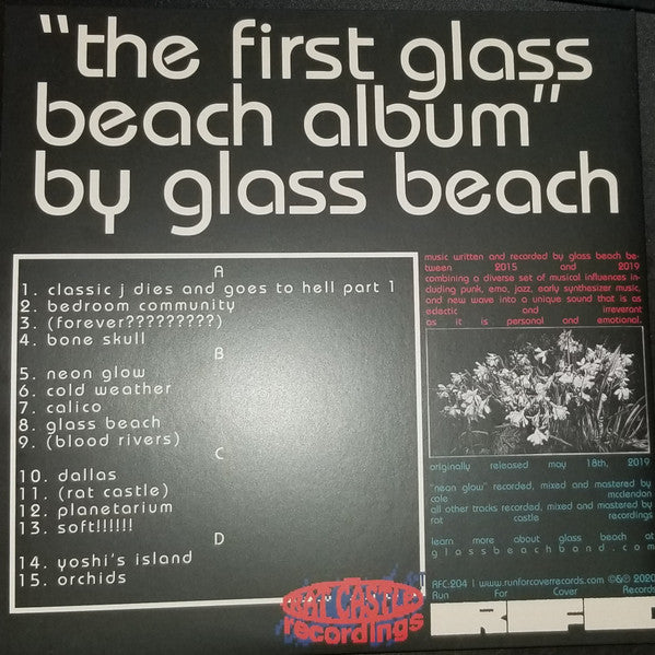 Glass Beach - The First Glass Beach Album (2019) - Mint- 2 LP Record 2020 Run For Cover Blue Swirl & Purple Swirl Vinyl & Poster - Pop Rock / Emo / New Wave / Punk - Shuga Records