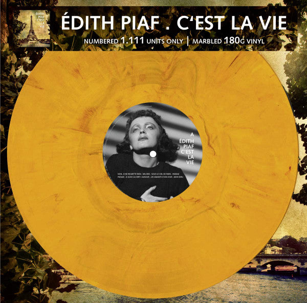 Edith Piaf - C'est La Vie - Mint- LP Record 2019 Gold Vinyl Europe 180 gram Vinyl - Pop / Chanson