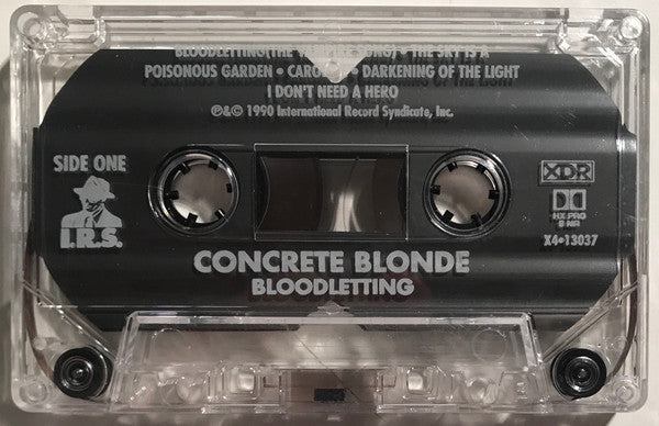 Concrete Blonde - Bloodletting - Mint- Cassette 1990 I.R.S. USA Tape - Alternative Rock / Goth Rock - Shuga Records