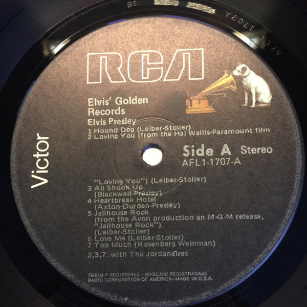 Elvis Presley - Elvis' Golden Records (1958) - Mint- LP Record 1977 RCA Victor USA Vinyl - Rock & Roll - Shuga Records