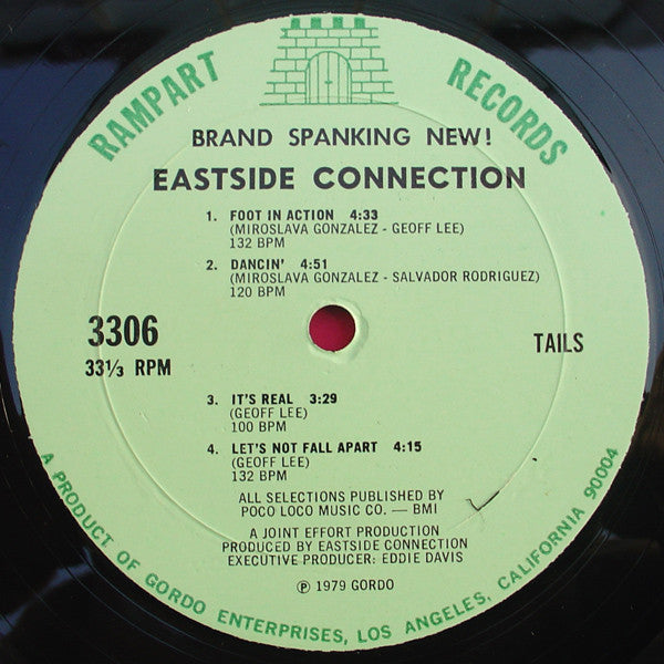 Eastside Connection – Brand Spanking New! - VG+ (NO COVER) LP Record 1979 Rampart USA Vinyl - Funk / Disco