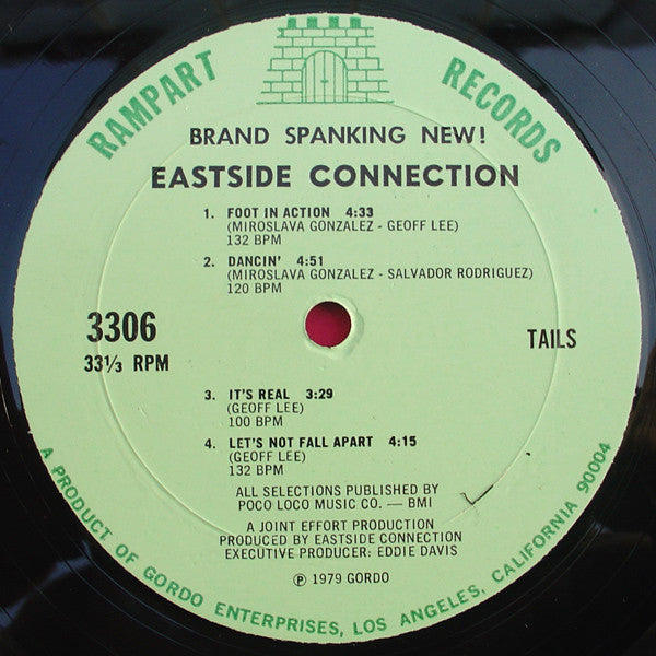 Eastside Connection – Brand Spanking New! - VG+ (NO COVER) LP Record 1979 Rampart USA Vinyl - Funk / Disco - Shuga Records