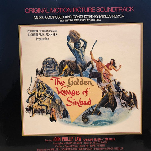Miklos Rozsa – The Golden Voyage Of Sinbad: Original Motion Picture - VG+ LP Record 1974 United Artists UK Vinyl - Soundtrack - Shuga Records