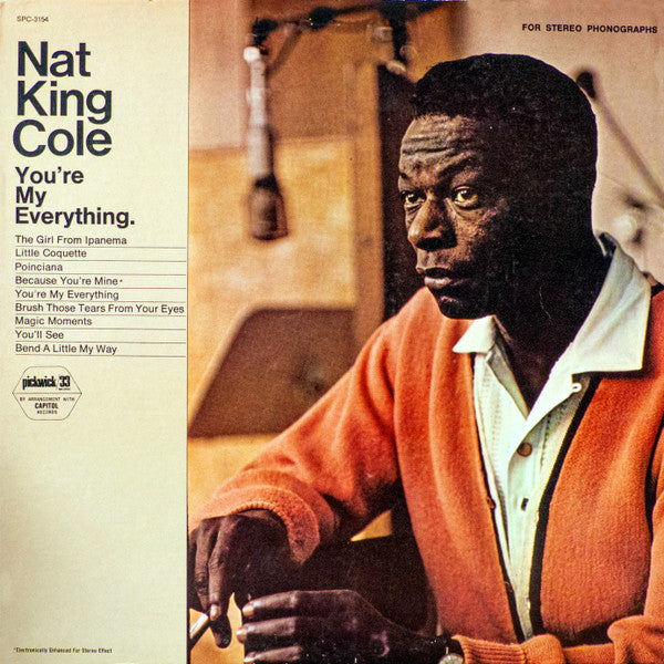 Nat King Cole - You're My Everything - VG+ LP Record 1967 Pickwick USA Vinyl - Jazz / Swing / Big Band - Shuga Records