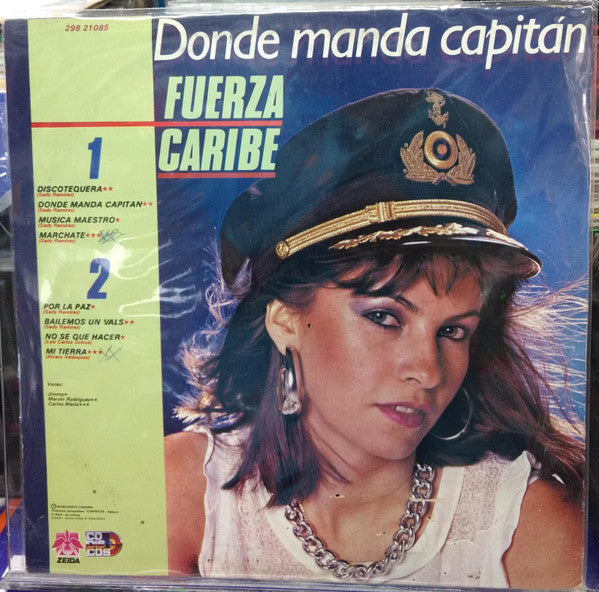 Fuerza Caribe - Donde Manda Capitán - New LP Record 1987 Zeida Colombia Vinyl - Latin / Salsa - Shuga Records