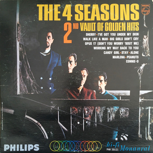 The 4 Seasons - 2nd Vault Of Golden Hits - VG+ LP Record 1966 Philips USA Mono Original Press Vinyl - Pop Rock / Rock & Roll - Shuga Records