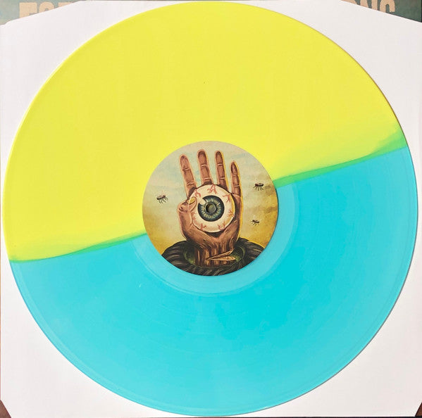 Four Year Strong - Brain Pain - Mint- LP Record 2020 Pure Noise Easter Yellow Electric Blue Split Vinyl, Insert & Download - Pop Punk / Hardcore - Shuga Records
