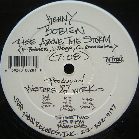 Kenny Bobien - Rise Above The Storm - VG+ 12" Single Record 1998 MAW USA Vinyl - House / Garage House - Shuga Records