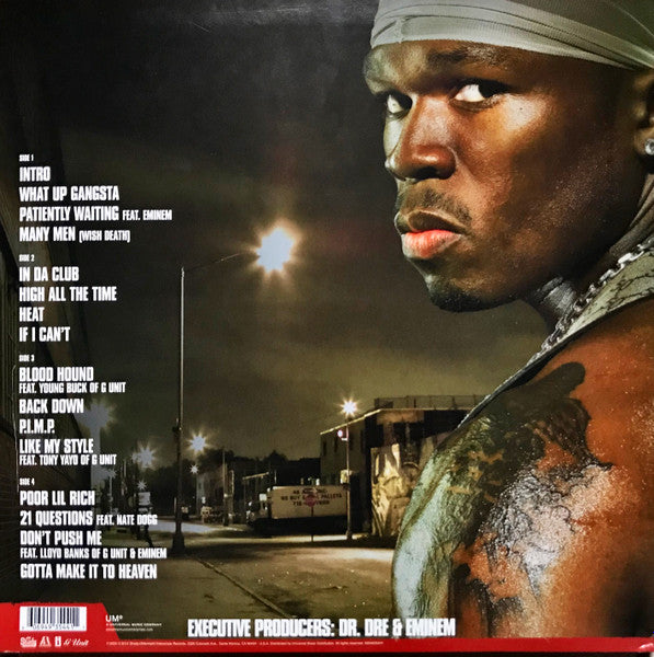 50 Cent - Get Rich Or Die Tryin' (2003) - Mint- 2 LP Record 2014 Shady Aftermath Interscope Vinyl & Insert - Hip Hop / Pop Rap - Shuga Records
