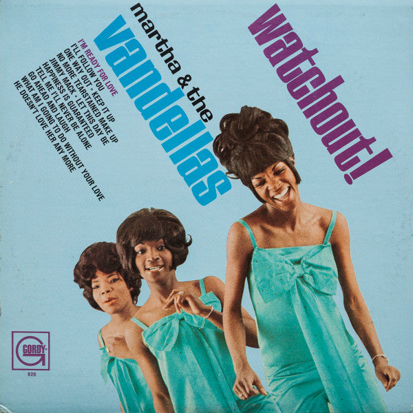 Martha & the Vandellas - Watchout - VG LP Record 1966 Gordy USA Mono Original Vinyl - Soul / R&B - Shuga Records