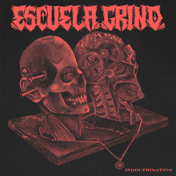 Escuela Grind - Indoctrination - Mint- LP Record 2020 Armageddon To Live A Lie USA Green With Neon Yellow Splatter Vinyl & Download - Grindcore / Power Violence