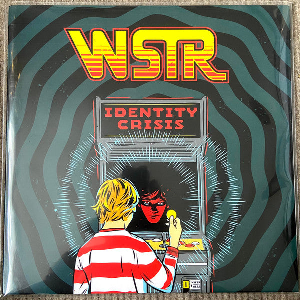 WSTR - Identity Crisis - Mint- LP Record 2018 Hopeless Banquet Exclusive UK Black/Teal [Half & Half] Vinyl & Download - Rock / Pop Punk - Shuga Records