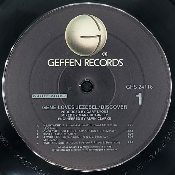 Gene Loves Jezebel - Discover - Mint- LP Record 1986 Geffen USA Promo Vinyl - Alternative Rock / Synth-pop