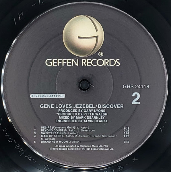 Gene Loves Jezebel - Discover - Mint- LP Record 1986 Geffen USA Promo Vinyl - Alternative Rock / Synth-pop