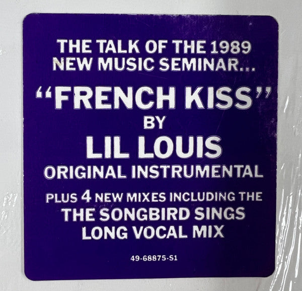 Lil Louis - French Kiss -Mint- 12" Single Record 1989 Epic USA Vinyl - Chicago House - Shuga Records