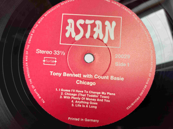 Tony Bennett With Count Basie - Chicago - Mint- LP Record 1984 Astan Germany Vinyl - Jazz / Big Band / Vocal - Shuga Records